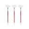 Creative Mark Polar Flo Professional Watercolor Brushes - Fan Assorted Size - Short Handle, Nickel-Plated Seamless Brass Ferrule - Art Paint Brushes for Acrylic Painting, Watercolor, Gouache, and More
